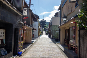 narrow street in the old town