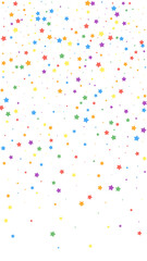 Festive energetic confetti. Celebration stars. Joy