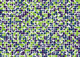 Abstract Geometric Pattern generative computational art illustration