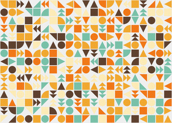 Abstract Geometric Pattern generative computational art illustration