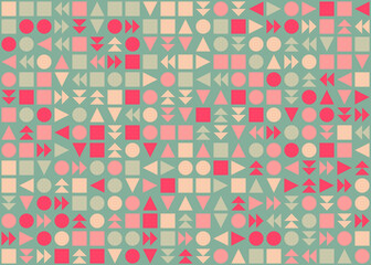 Abstract Geometric Pattern generative computational art illustration