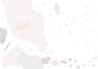 Terrazzo modern abstract template. Pink and grey
