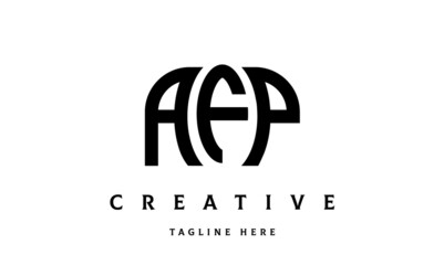 AFP creative taj three latter logo vector