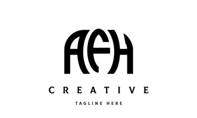 AFH creative taj three latter logo vector
