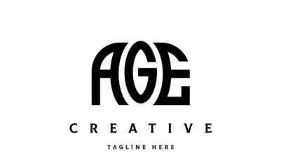 AGE creative taj three latter logo vector