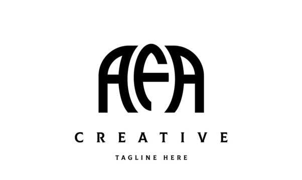AFA creative taj three latter logo vector