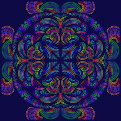 Simulate hand satin stitch abstract background