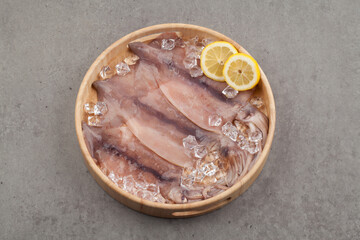 오징어,요리,음식,음식재료,재료,해산물,날것,맛,사람없음,스튜디오,신선,실내,얼음,오브젝트