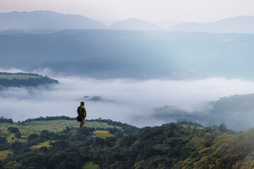 Sky Island- Fog around mountains.