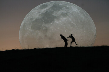  My Moon... Jumping - Digital Art