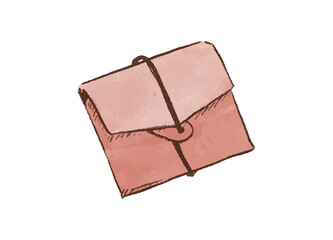 茶道具である懐紙入れ・袱紗のイラスト