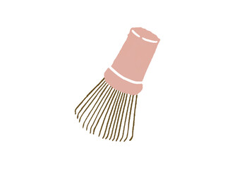 茶道具である茶筅のイラスト