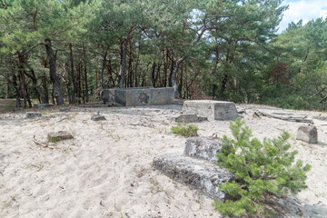 Ruins of the Signal Mast. Part of Hel fortification on Hel peninsula in Poland.