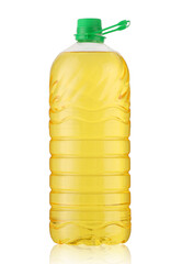 large plastic oil bottle