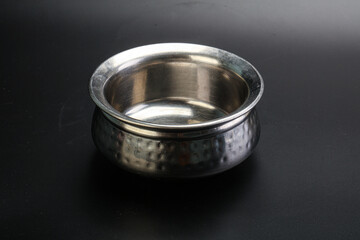 Indian metal empty bowl for food