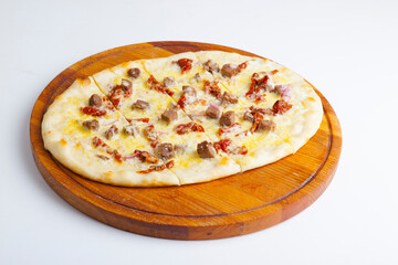 italian focaccia on a wooden board