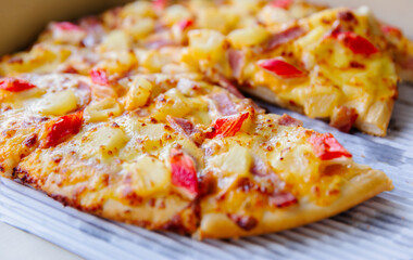Thailand, Pizza, Pineapple, Table, Hawaiian Culture