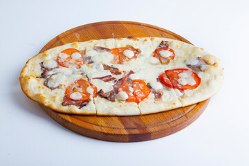 italian focaccia on a wooden board
