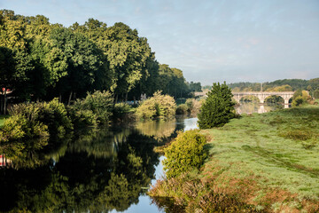 Landscape of the city of Dax in the south west of France