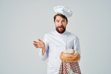 Chef restaurant provision of services isolated background