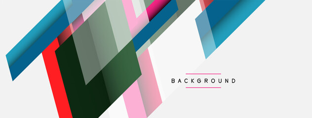 Vector background. Abstract overlapping color lines design with shadow effects. Illustration for wallpaper banner background or landing page