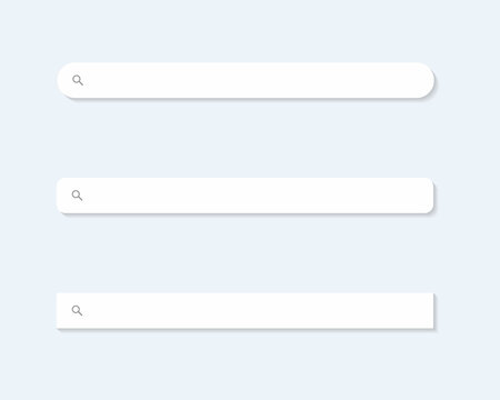 Search Bar, Browsing and Searching Box Vector Illustration