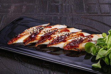 Japanese cuisine Sashimi with eel