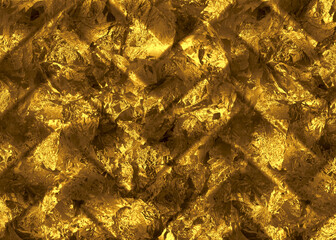 Golden Abstract  decorative paper texture  background  for  artwork  - Illustration