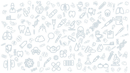medical icon background. Healthcare icon background.