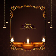 Happy Diwali festival religious classic background design