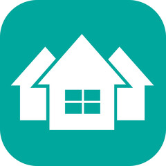 Obraz premium simple house symbol and home icon sign