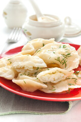 Dumplings, pierogi are a traditional Polish dish. 8 october dumpling day in the usa