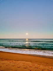 sunset on the beach