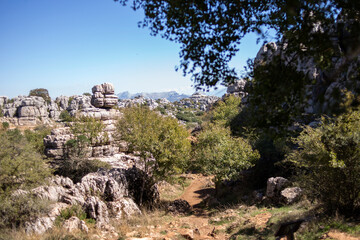 Torcal de Antequera, provincia de Malaga, comunidad autonoma de Andalucia o Andalusia, pais de España o Spain