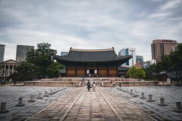 Fototapeta na wymiar Junghwajeoun in a Korean palace