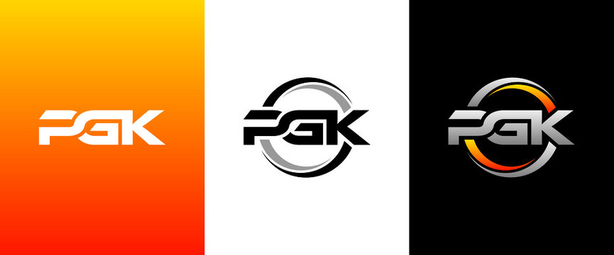 PGK Letter Initial Logo Design Template Vector Illustration