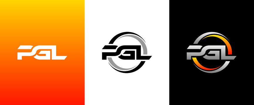 PGL Letter Initial Logo Design Template Vector Illustration