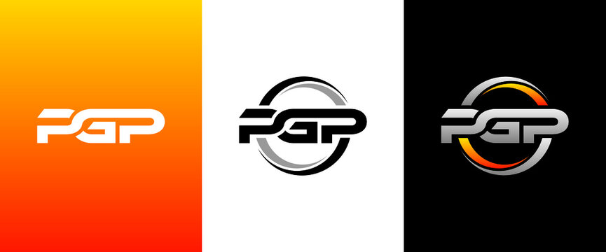 PGP Letter Initial Logo Design Template Vector Illustration