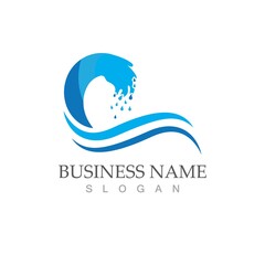 water wave icon vector illustration design