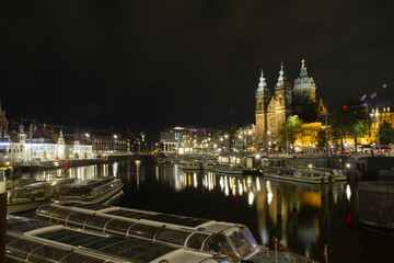 Fototapeta premium Amsterdam by night...