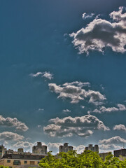 하늘과 구름이 있는 풍경