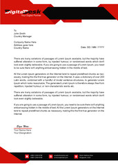 Business official letterhead template