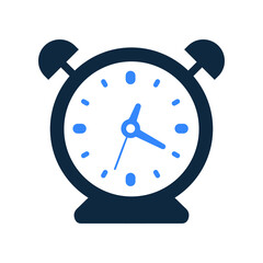 Time, clock, watch icon. Simple vector design.