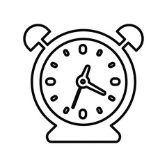 Time, clock, watch outline icon. Line art design.