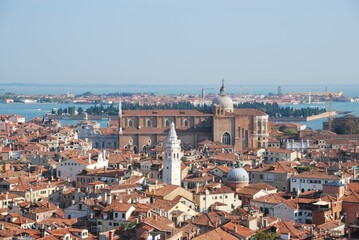 ヴェネツィア・サン・マルコ広場・鐘楼からの眺め