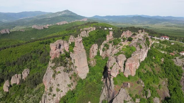 Aerial view of Belogradchik Rocks, Vidin Region, Bulgaria