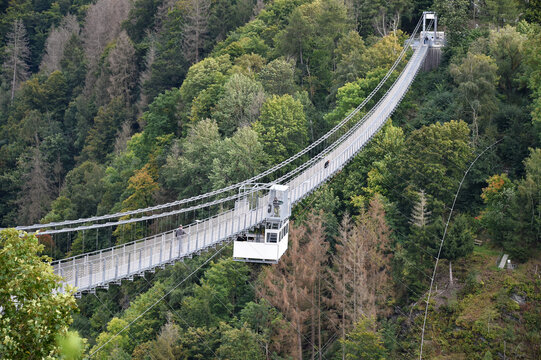 H&auml;ngebr&uuml;cke &uuml;ber der Rappbodetalsperre im Harz 