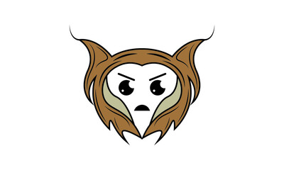 Vector Cute Kawaii Lynx Cat Illustration