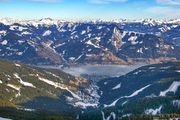 Zell am See lake and village in Austria