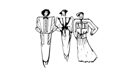 fashion, 3 women